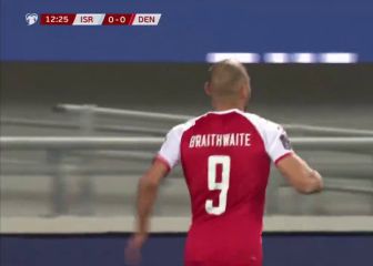El golazo de Braithwaite con Dinamarca que recuerda al 'Fenómeno' Ronaldo