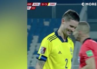 El repudiable gesto de figura de Suecia cuando expulsan a un rival