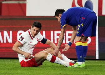 Lewandowski, un mes de baja