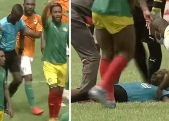 El árbitro del Costa de Marfil - Etiopía se desmaya al 80'
