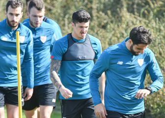 Núñez regula con el grupo en la última sesión en Lezama