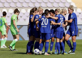 El Chelsea, primer semifinalista tras golear al Wolfsburgo