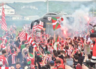 Así despidieron a los jugadores del Athletic en Lezama