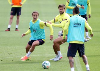 El regreso de Piqué deja fuera a Mingueza o Griezmann