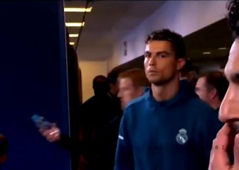 De una mirada que mata de Cristiano a Neymar dejando con el molde a Suárez: momentazos en el túnel