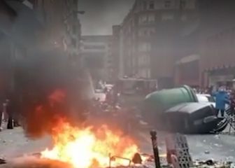 Graves disturbios en Bilbao antes de la final: una joven, hospitalizada