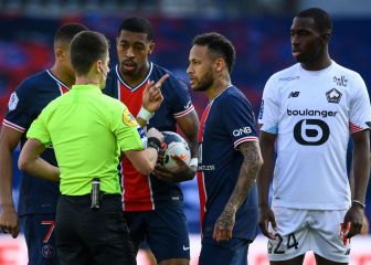 Neymar se revuelve, es expulsado y el PSG se queda sin liderato