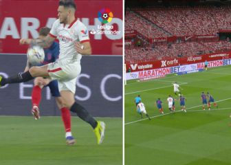 El acierto del VAR en conceder el gol del Sevilla y el error al no mandar repetir el penalti