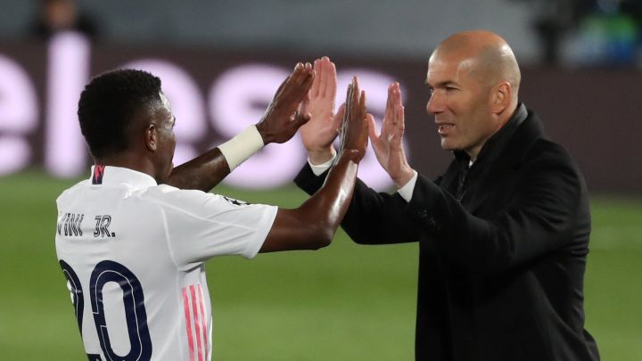 Zidane: "El primer gol de Vinicius ha sido fantástico"