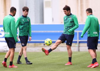 El derbi del pasillo en Anoeta