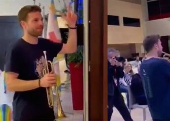 Oyarzabal explica la celebración con la trompeta de Illaramendi