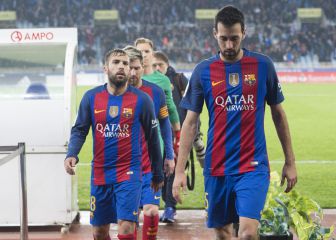 Los 70 de Sergio Busquets y Jordi Alba contra el Madrid