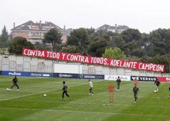 Mensaje de la afición del Atleti: 