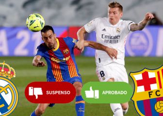 Aprueba o suspende a los jugadores de Madrid y Barça en el Clásico