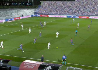 Le lesión de Lucas Vázquez tras un choque con Busquets