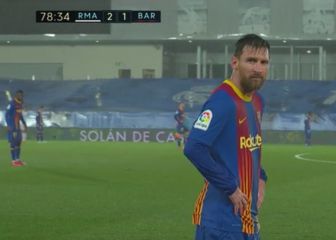 La escena más viral del Clásico: Messi congelado tiritando de frío