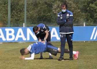 Galán será baja ante el Numancia y Miku está entre algodones