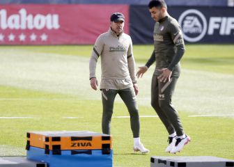 Simeone, el gol entre ceja y ceja