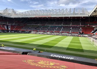 Las lonas que cubren Old Trafford, el último secreto de Solskjaer