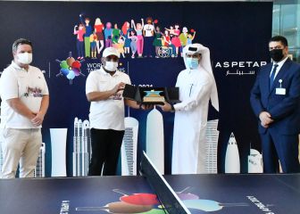 La Federacion Internacional de Tenis de Mesa premia a Aspetar