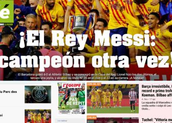 La prensa internacional se rinde al 'rey Messi' y elogia a Koeman