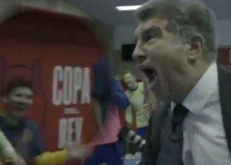 Laporta, desatado en el vestuario: 