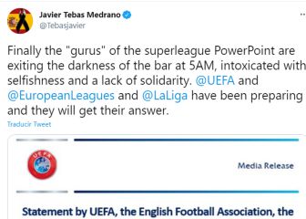 Reacciones a la guerra UEFA-Superliga: 