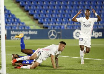 Aprobados y suspensos del Madrid ante el Getafe: Courtois salva a un equipo ortopédico
