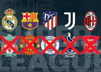 Los seis clubes ingleses se caen y los tres italianos irán juntos