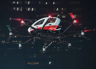 El trofeo de la Superliga de China, en el interior de un dron