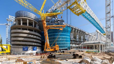 Nuevas imágenes: las obras del estadio Santiago Bernabéu avanzan a buen ritmo