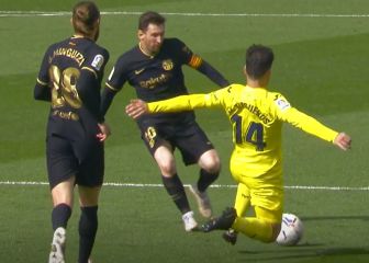 La brutal entrada de Trigueros a Messi que asusta ver