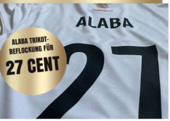 A la venta la camiseta de Alaba del Madrid con opción a cambio