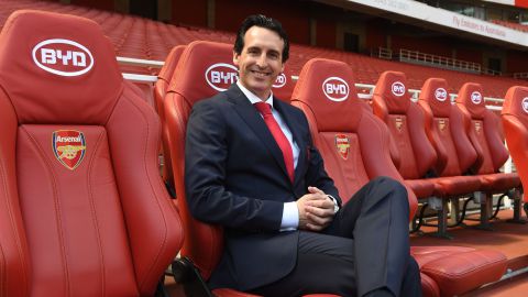 Emery, el día de su presentación como entrenador del Arsenal. 