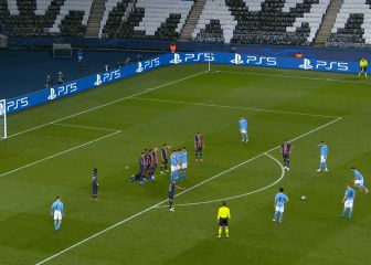 No es de recibo en unas semis de Champions: de traca lo de la barrera del PSG en el 1-2...