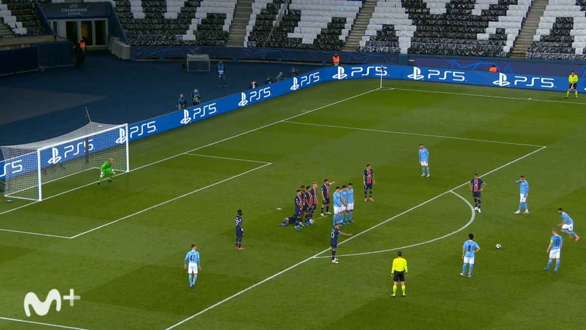 No es de recibo en unas semis de Champions: de traca lo de la barrera del PSG en el 1-2...