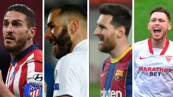 Atlético, Real Madrid, Barcelona y Sevilla: calendario y qué partidos de Liga les quedan