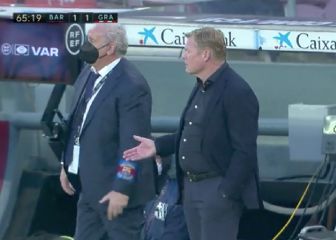 Koeman expulsado tras recriminar al árbitro