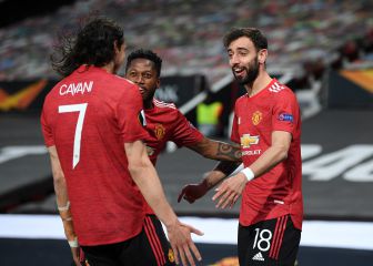 Firme candidato a partido del año: el festín del United de Bruno y Cavani ante la Roma