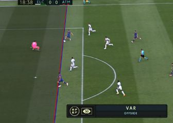 Las polémicas del Elche-Atleti: goles anulados, posible penalti por mano de Diego, otro pitado a Llorente...