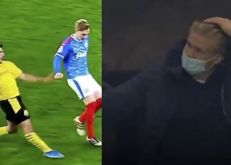 ¡Escalofriante lesión! La reacción de Haaland refleja la gravedad