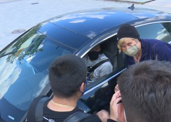 Marcelo paró a la salida de Valdebebas con los aficionados