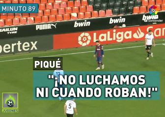Tremenda bronca de Piqué a sus compañeros: 