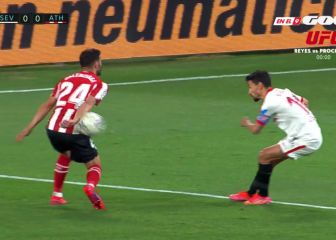 Polémica: posible penalti no señalado a favor del Sevilla