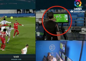 Sale la revisión íntegra de Martínez Munuera en el monitor: 40 segundos y un grito repetido