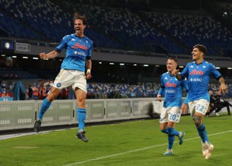 Un festín del Nápoles con golazo de Fabián aleja a la Juve