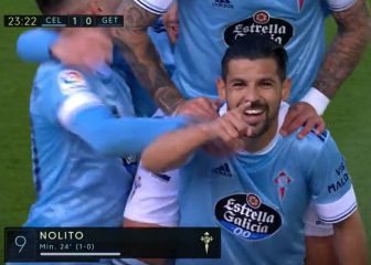 Nolito aviva el sueño europeo  del Celta y complica al Getafe