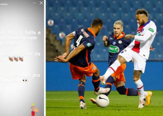 Neymar pone la venda antes de la herida: 