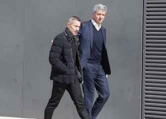 Gil Marín arengó a la plantilla