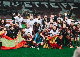 Serrano y Peiró, campeonas de la liga suiza con el Servette